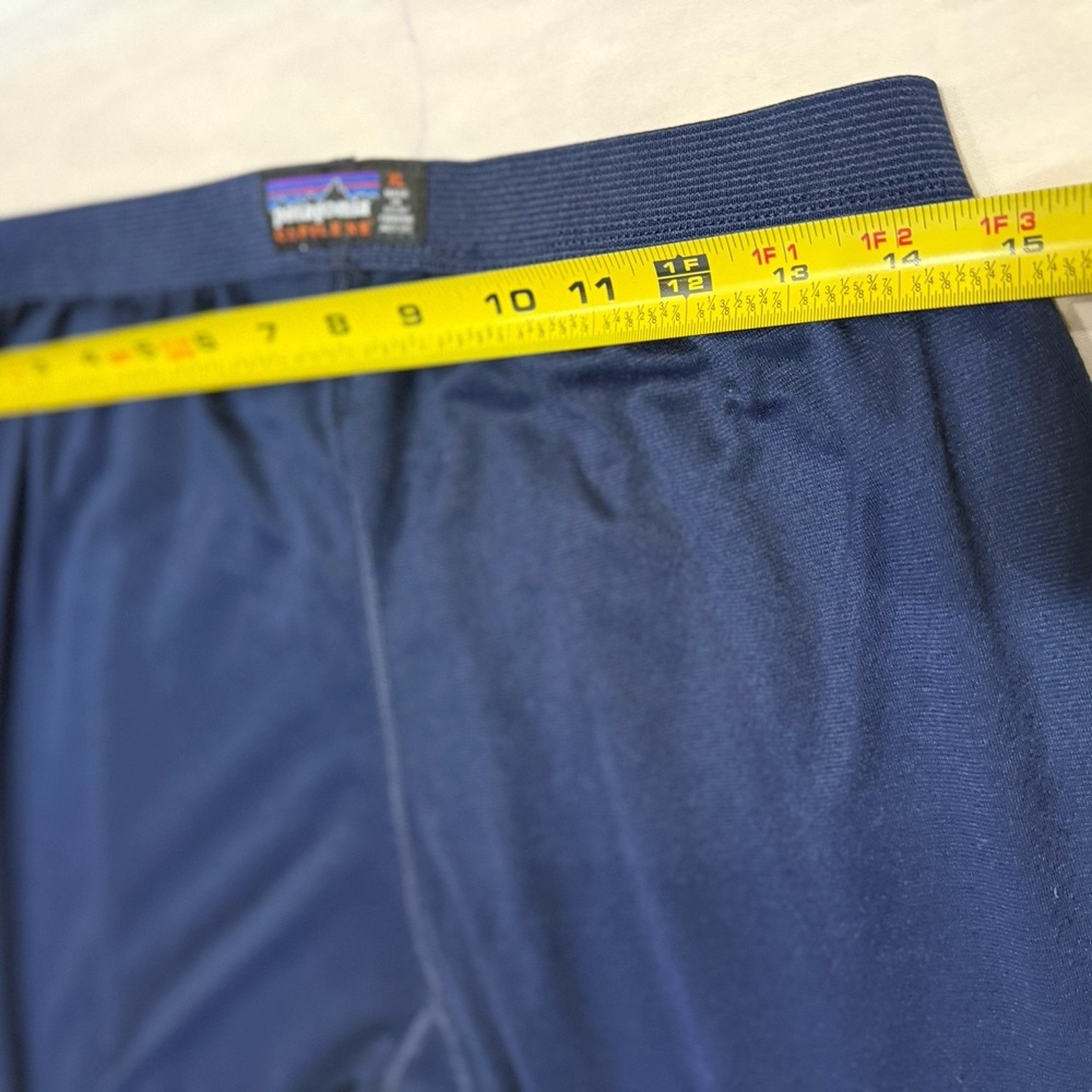 Vintage Patagonia Capilene Base Layer Pants XL Blue Made in USA Midweight 90s - Picture 3 of 6